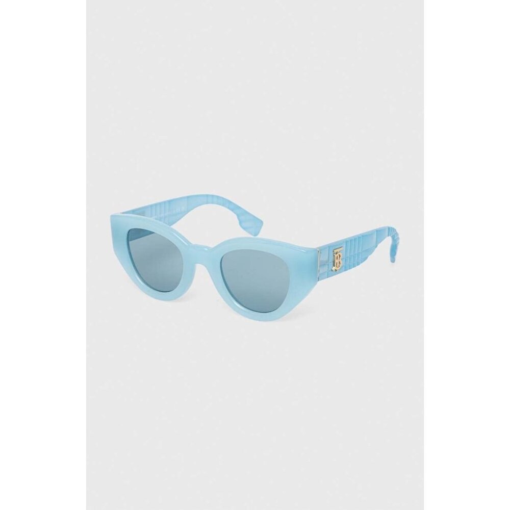 BURBERRY B 4390-F blue round statement sunglasses NEW - Picture 10 of 10